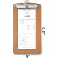 Officemate 83156 Receipt Clipboard, Portrait, Top Clip, 12pk, Wood, 12 Pack, OIC83156
