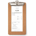 Officemate 83156 Receipt Clipboard, Portrait, Top Clip, 12pk, Wood, 12 Pack, OIC83156