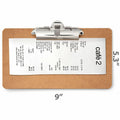 Officemate 83158 Receipt Clipboard, Side Clip, 12pk, Wood, 12 Pack, OIC83158