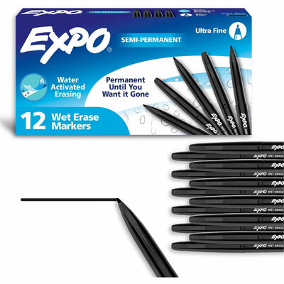 Newell Expo Wet Erase Markers, Ultra Fine Tip, 1 / Piece, SAN16001A