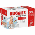 Kimberly-Clark Huggies SimplyClean Frag-Free Wipes, White, 64 / Pack, KCC53611
