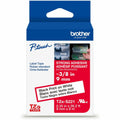Brother Industries Brother Genuine P-touch TZeS221 BK on WHT Label Tape, Strong Adhesive Lam., 9mmX8m, White, BRTTZES221G