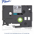 Brother Industries Brother Genuine P-touch TZeS135 WHT on CLR Label Tape, Strong Adhesive Lam., 12mmX8m, Clear, BRTTZES135G