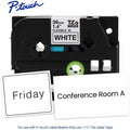 Brother Genuine P-touch TZeFX261 BK on WHT Label Tape, Flexible ID Laminated, 36mmX8m, White, BRTTZEFX261G