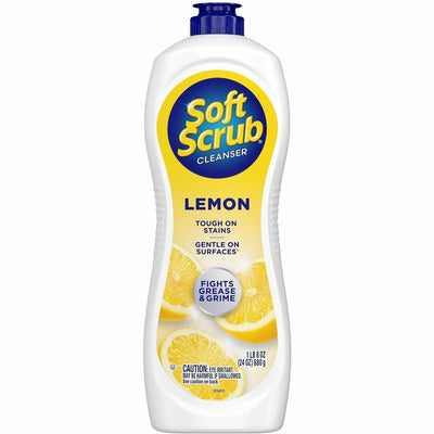 The Dial Soft Scrub Total Bath/Kitchen Cleanser, White, 8 / Carton, DIA07224CT