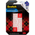 3M Scotch Removable Double-Sided Mounting Squares, White, 1 Pack, MMM108AMSSQ16