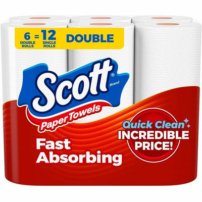 Kimberly-Clark Scott Choose-A-Sheet Paper Towels, White, 6 / Pack, KCC56668