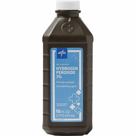 Medline 3 Percent USP Hydrogen Peroxide, Brown/White, 12 / Carton, MIIMDS098001ZCT