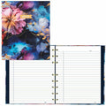 Dominion Blueline Blueline NotePro Notebook, Fashion Collection, 192 Pages, Midnight Floral, 9 1/4" x 7 1/4", REDA9C02