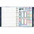 Dominion Blueline Blueline NotePro Notebook, Fashion Collection, 192 Pages, Midnight Floral, 9 1/4" x 7 1/4", REDA9C02