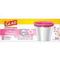 The Clorox Glad Odorshield Cherry Blossom Trash Bags, Pink, 34 / Box, CLO79274
