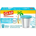 The Clorox Glad OdorShield Drawstring Trash Bags, White, 80 / Each, CLO79155