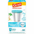 The Clorox Glad OdorShield Drawstring Trash Bags, White, 80 / Each, CLO79155