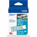 Brother Industries Brother Genuine P-touch TZeFX241 BK on WHT Label Tape, Flexible ID Laminated, 18mmX8m, White, BRTTZEFX241G