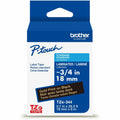 Brother Genuine P-touch TZe344 GLD on BK Label Tape, Laminated, 18mmX8m, Black, BRTTZE344G