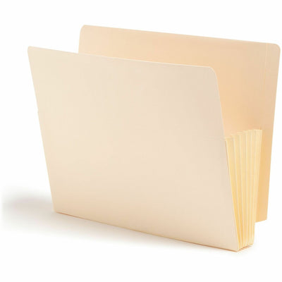 Smead Straight Tab Cut Letter Recycled File Pocket, Manila, 8 1/2" Width x 11" Length, 10 / Box, SMD75174