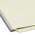 Smead Straight Tab Cut Letter Recycled Classification Folder, Gray/Green, 8 1/2" Width x 11" Length, 10 / Box, SMD26810