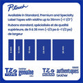 Brother Genuine P-touch TZe731 BK on GRN Label Tape, Laminated, 12mmX8m, Green, BRTTZE731G