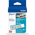 Brother Industries Brother Genuine P-touch TZeFX251 BK on WHT Label Tape, Flexible ID Laminated, 24mmX8m, White, BRTTZEFX251G