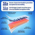 Brother Industries Brother Genuine P-touch TZeS211 BK on WHT Label Tape, Strong Adhesive Lam., 6mmX8m, White, BRTTZES211G