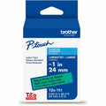 Brother Genuine P-touch TZe751 BK on GRN Label Tape, Laminated, 24mmX8m, Green, BRTTZE751G