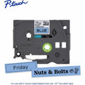 Brother Genuine P-touch TZe531 BK on BK Label Tape, Laminated, 12mmX8m, Blue, BRTTZE531G