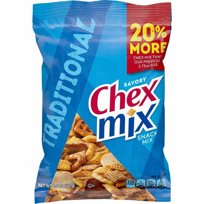 General Mills Chex Traditional Snack Mix, 8 / Carton, GNMSN21494
