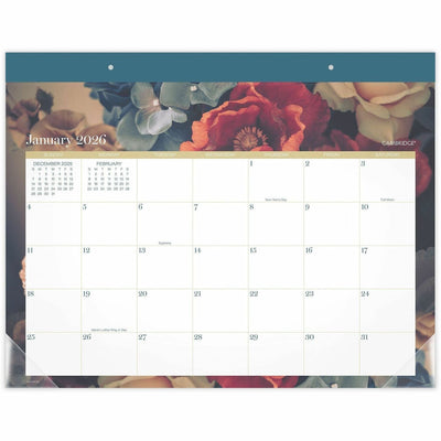 ACCO At-A-Glance Midnight Garden Monthly Desk Pad, 21 3/4", AAG1768704