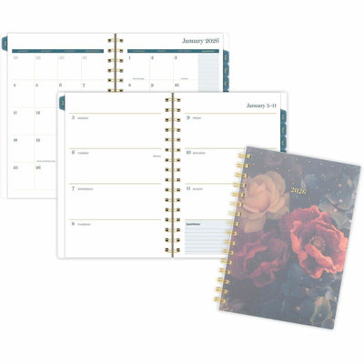 ACCO At-A-Glance Midnight Garden Weekly Monthly Planner, 5 1/2", 12EA/CT — view 1