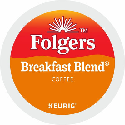 Keurig Dr Pepper . Folgers K-Cup Breakfast Blend Coffee, 4 / Carton, GMT3451CT