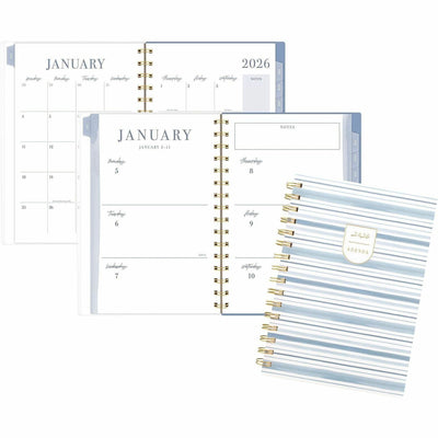 ACCO Cambridge Leah Bisch Weekly Monthly Planner, Ciara Stripe, 5 1/2", AAGLB42200