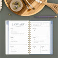 ACCO Cambridge Leah Bisch Weekly Monthly Planner, Ciara Stripe, 5 1/2", AAGLB42200