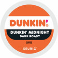 Keurig Dr Pepper Dunkin' K-Cup Midnight Coffee, 4 / Carton, GMT0316CT