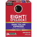 Keurig Dr Pepper . Eight O'Clock K-Cup, Ground Dark Italian Espresso Coffee, 4 / Carton, GMT0631CT