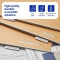 Brother Genuine P-touch TZeN201 BK on WHT Narrow Non-Laminated Label Tape, 3.5mmX8m, White, BRTTZEN201G