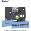 Brother Genuine P-touch TZe551 BK on BK Label Tape, Laminated, 24mmX8m, Blue, BRTTZE551G