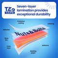 Brother Genuine P-touch TZeM31 BK on CLR Label Tape, Premium Matte Laminated, 12mmX8m, Matte Clear, BRTTZEM31G