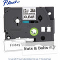 Brother Industries Brother Genuine P-touch TZeS151 BK on CLR Label Tape, Strong Adhesive Lam., 24mmX8m, Clear, BRTTZES151G