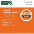 Keurig Dr Pepper . Dunkin' K-Cup Original Blend Coffee, 1 Carton, GMT0315CT