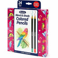 Crayola Blend & Shade Colored Pencils, 24 / Pack, CYO682126