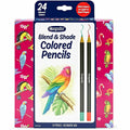 Crayola Blend & Shade Colored Pencils, 24 / Pack, CYO682126