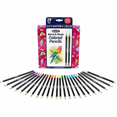 Crayola Blend & Shade Colored Pencils, 24 / Pack, CYO682126