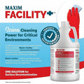 Midlab Maxim Facility+ One-Step Disinfectant, White, 6 / Carton, MLB04620086