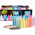 Crayola Washable Sidewalk Chalk, Assorted, 130 / Pack, CYO510817