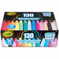 Crayola Washable Sidewalk Chalk, Assorted, 130 / Pack, CYO510817