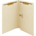 Smead Straight Tab Cut Legal Recycled Fastener Folder, Manila, 8 1/2" Width x 14" Length, 50 / Box, SMD37115