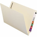 Smead Straight Tab Cut Legal Recycled Fastener Folder, Manila, 8 1/2" Width x 14" Length, 50 / Box, SMD37115