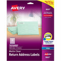 Avery Easy Peel Inkjet Printer Mailing Labels, Clear, 2000 / Pack, AVE8667