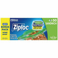 S. C. Johnson & Son Ziploc Grip n' Seal Freezer Bags, 12 / Carton, SJN383179