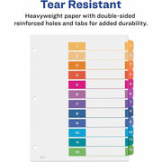 Avery Dividers, 12 Tabs, Ready Index, Multicolor Tabs (11141), 1 Set